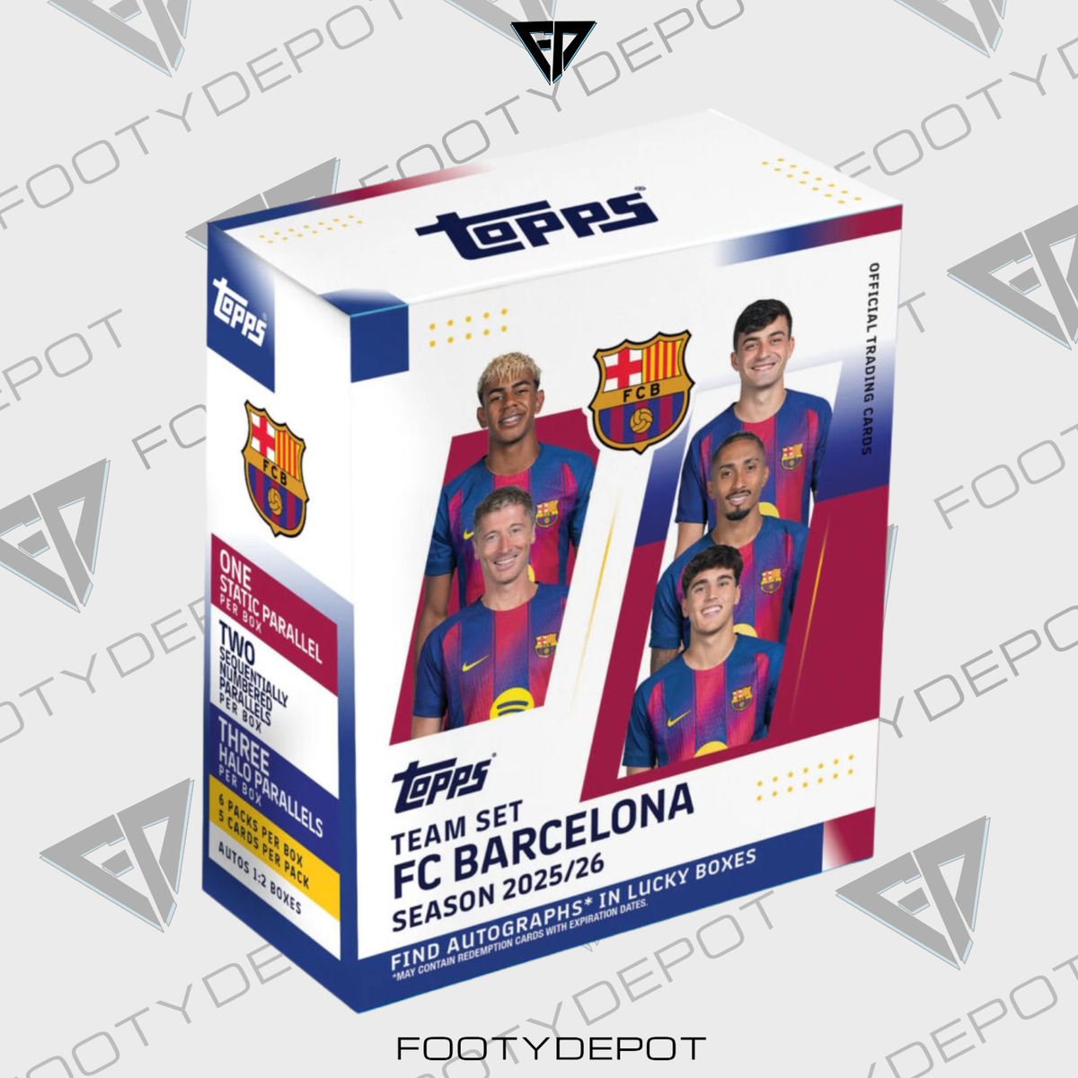 2025-26 Topps Barcelona Team Set – Box (30 Cards) product image 2, provided for visual reference and product detail review
