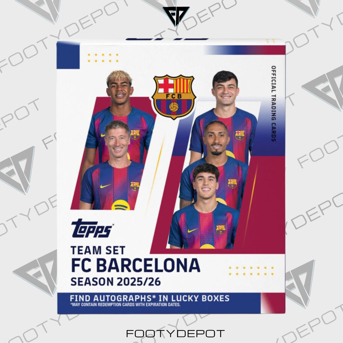 2025-26 Topps Barcelona Team Set – Box (30 Cards) product image 1, provided for visual reference and product detail review