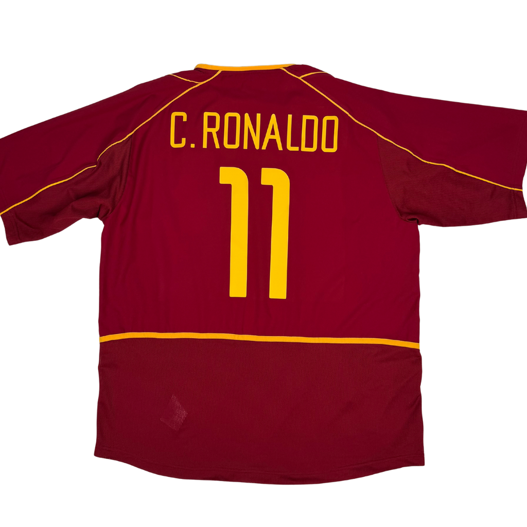 2002-2003 Portugal Player Issue Home Shirt Ronaldo #11 - (Xl) product image 1, provided for visual reference and product