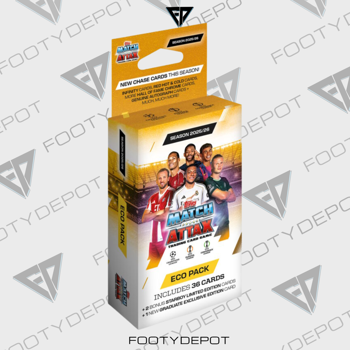 2025-26 Topps Match Attax Uefa Champions League Cards – Eco Blaster (36 Cards + 2 Le) product image 1, provided for visual