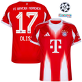 25/26 Bayern Munich Home Jersey Ucl Olise #17 product image 1, provided for visual reference and product detail review