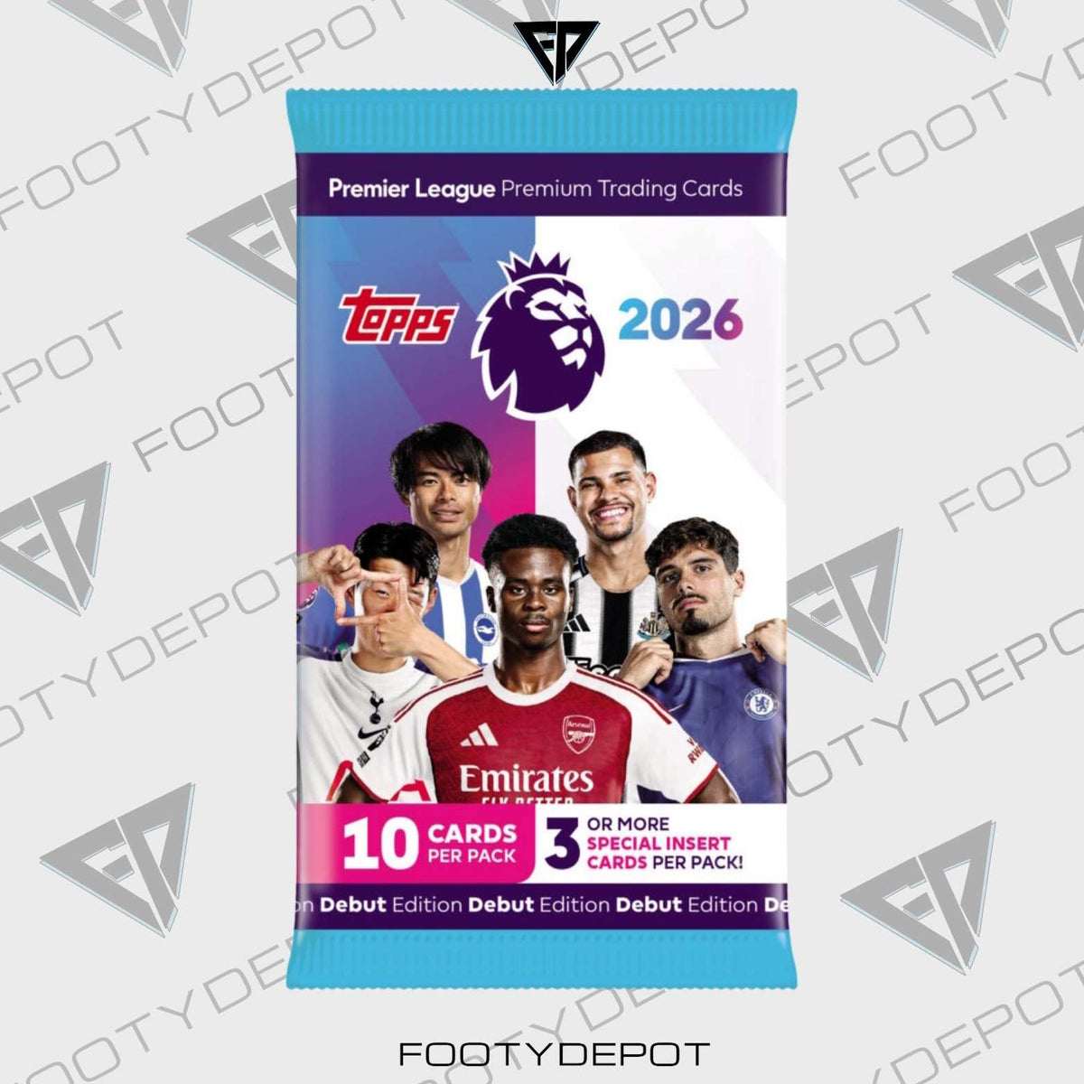 2025/2026 Topps Premier League Debut Edition Cards - (1 Pack) product image 1, provided for visual reference and product