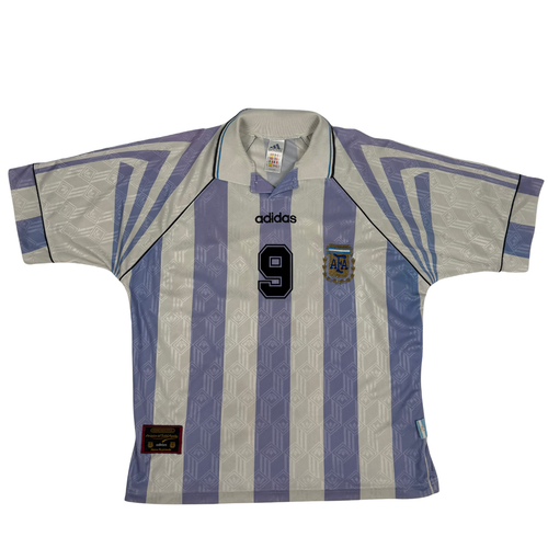 1996-1998 Argentina Home Shirt Batistuta #9 - (M) product image 2, provided for visual reference and product detail review