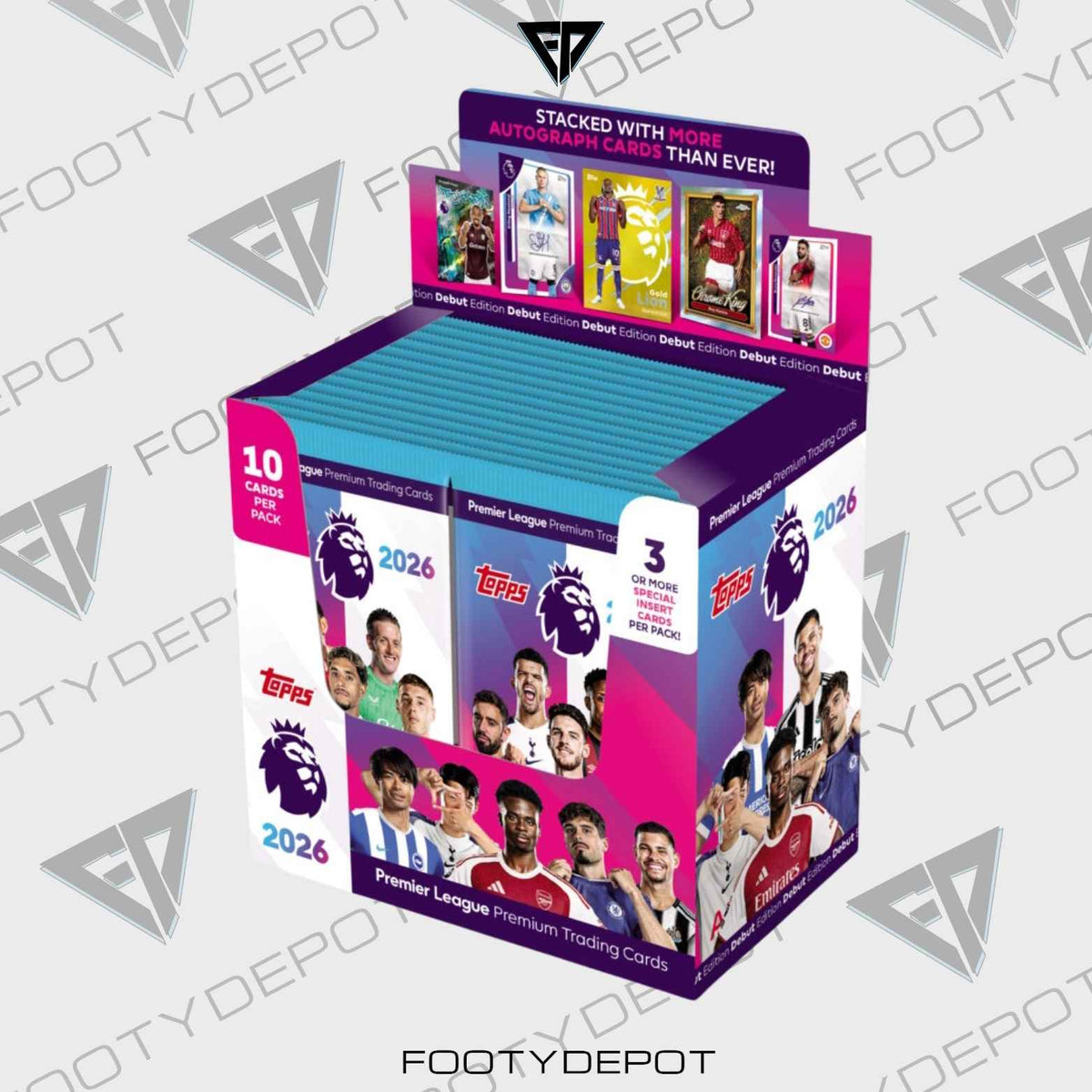 2025-26 Topps Premier League Debut Edition Cards – 28-Pack Box (280 Cards) product image 1, provided for visual reference