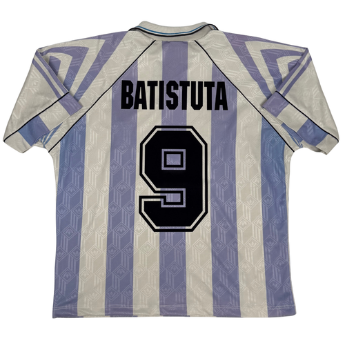 1996-1998 Argentina Home Shirt Batistuta #9 - (M) product image 1, provided for visual reference and product detail review