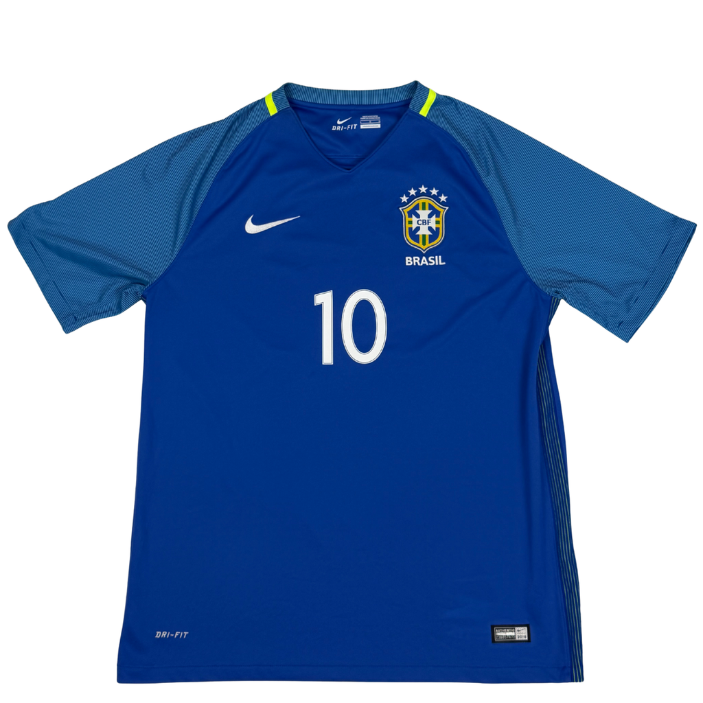 2016-2017 Brasil Away Shirt Neymar Jr #10 - (L) product image 2, provided for visual reference and product detail review