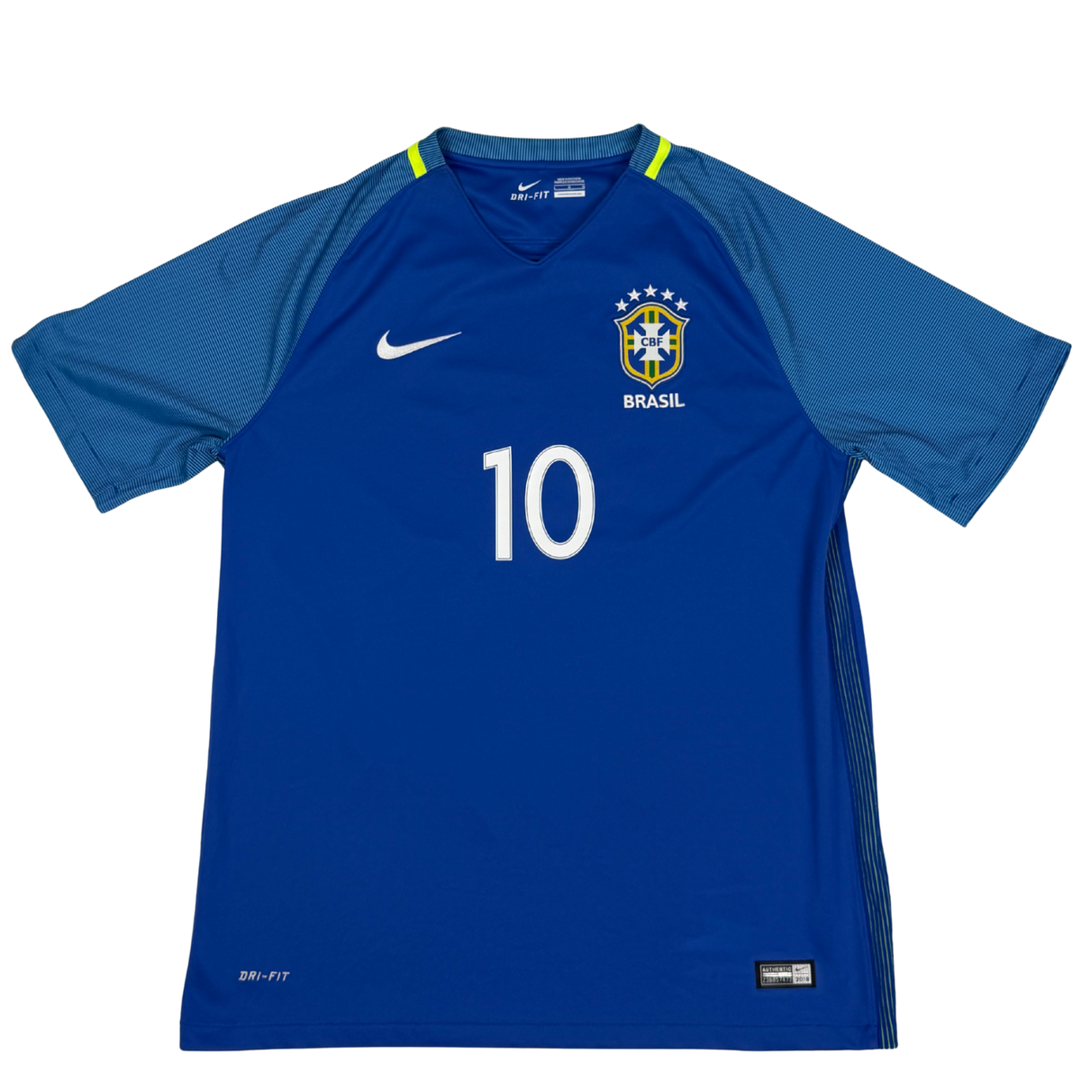 2016-2017 Brasil Away Shirt Neymar Jr #10 - (L) product image 2, provided for visual reference and product detail review