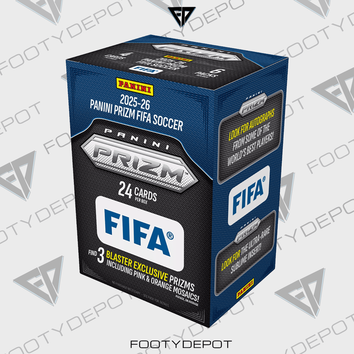 2025-26 Panini Prizm Fifa Blaster Box product image 1, provided for visual reference and product detail review