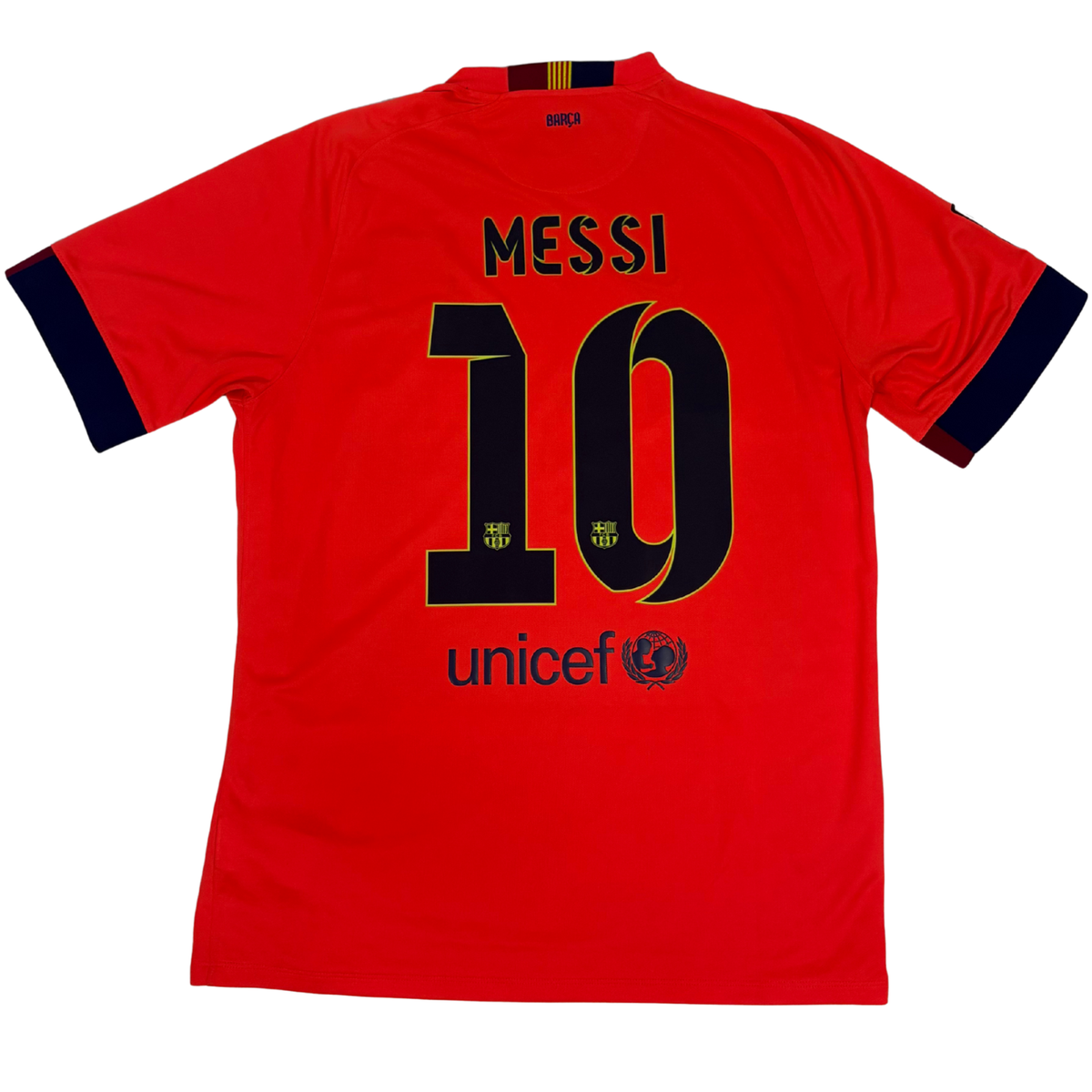 2014-2015 Barcelona Away Shirt Messi #10 - (L) product image 2, provided for visual reference and product detail review
