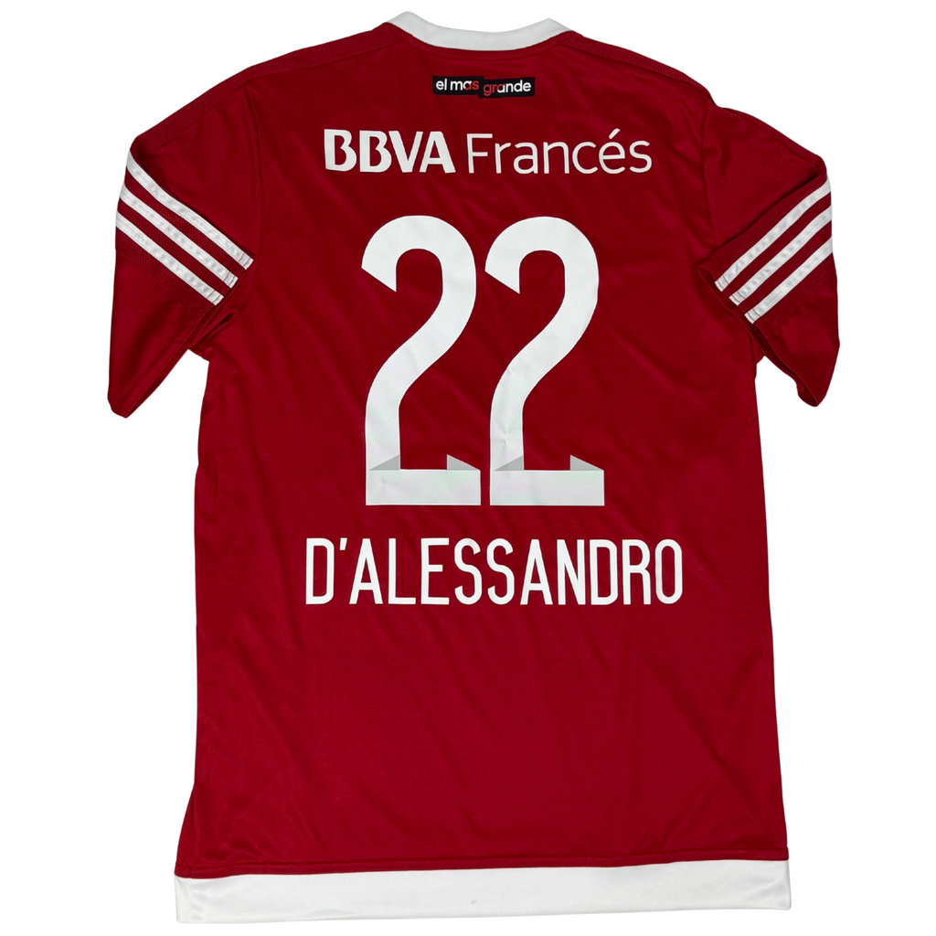 2016-2017 Riverplate Away D'Alessandro Jersey - (M) product image 1, provided for visual reference and product detail review