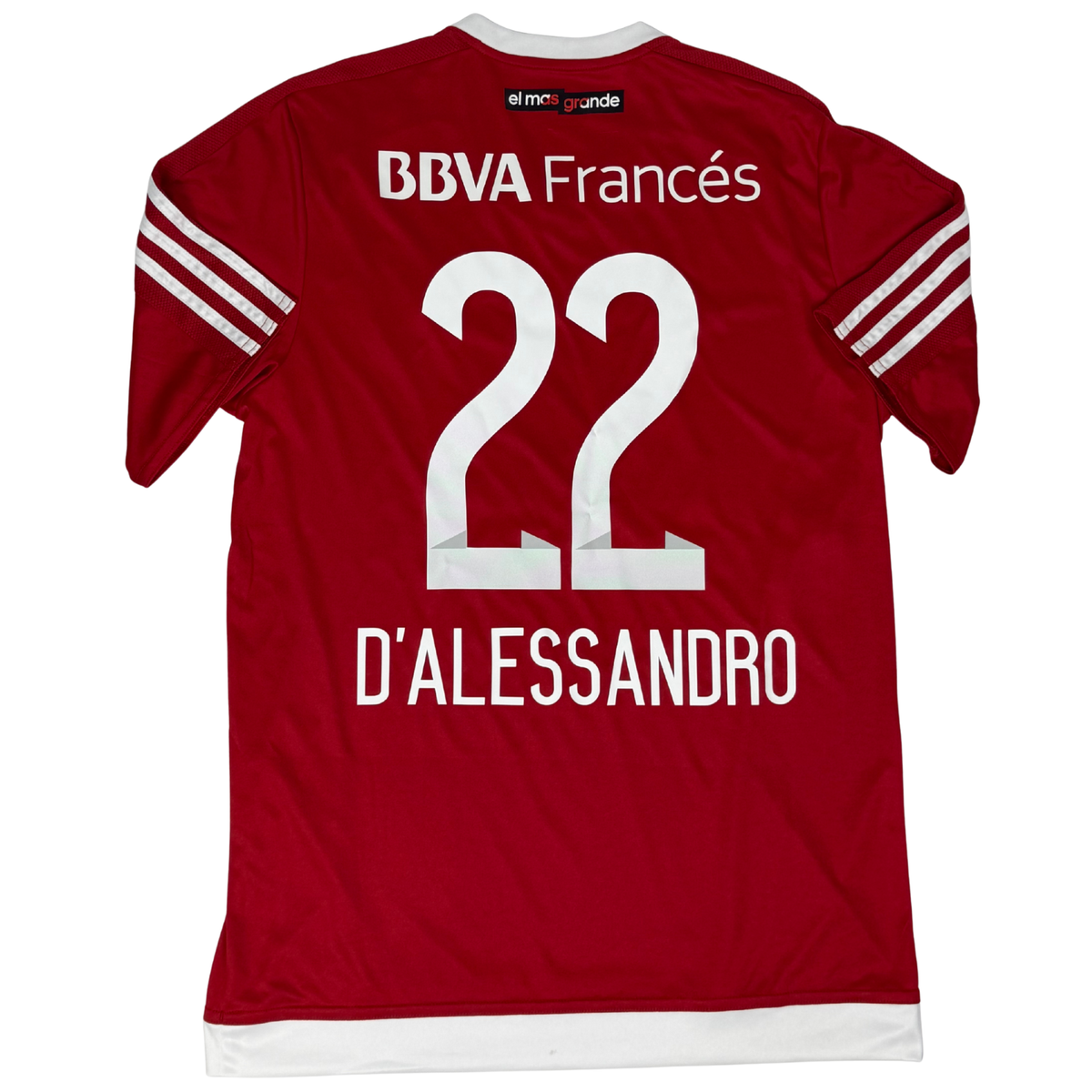 2016-2017 Riverplate Away D'Alessandro Jersey - (M) product image 1, provided for visual reference and product detail review