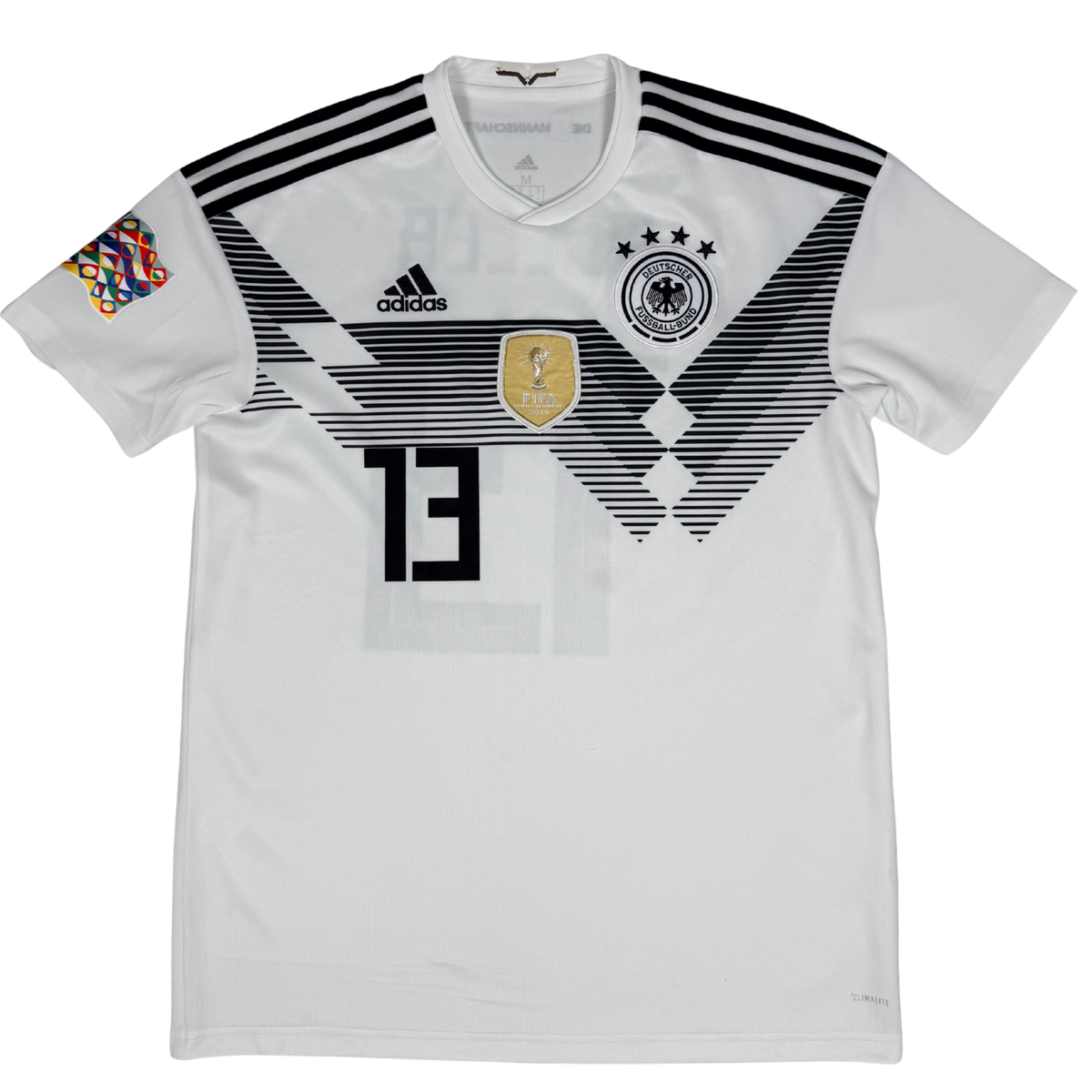2018-2019 Germany Home Shirt Muller #13 - (M) product image 1, provided for visual reference and product detail review