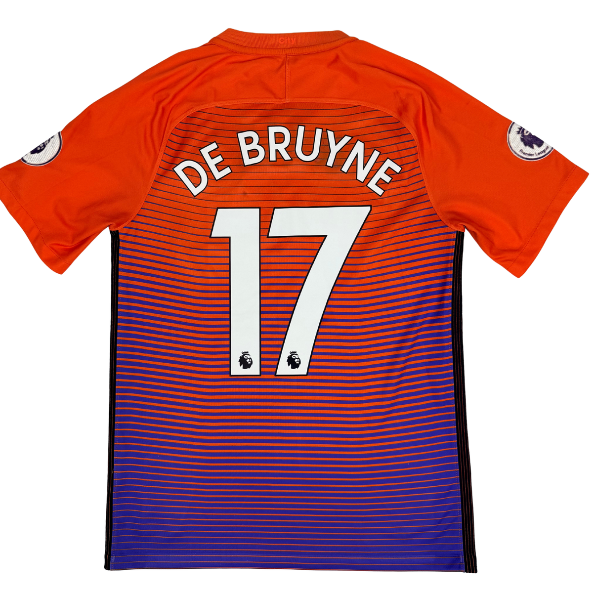 2016-2017 Manchester City Third Epl Shirt De Bruyne #17 - (S) product image 2, provided for visual reference and product