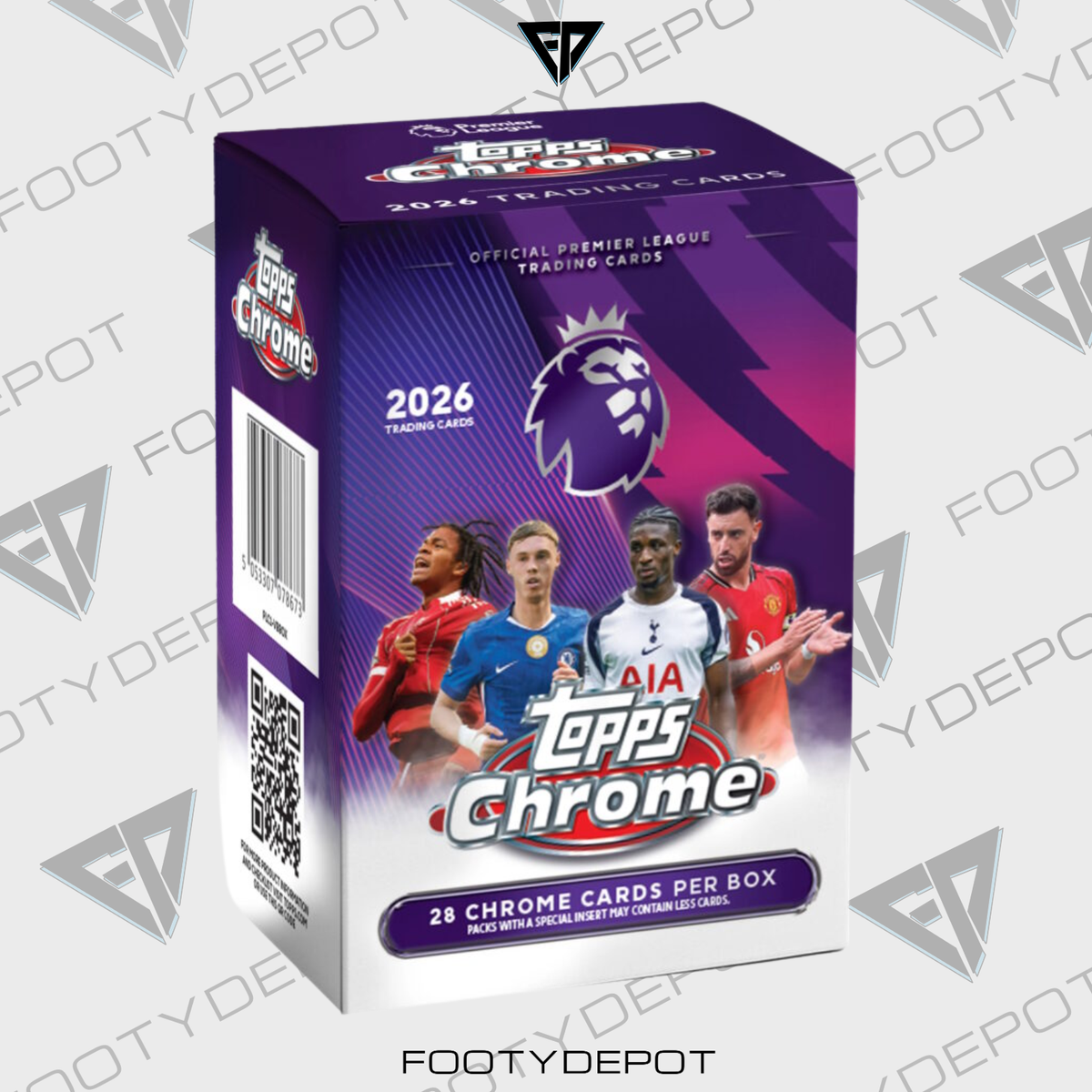 2025-26 Topps Chrome Premier League Cards – 7-Pack Blaster Box product image 1, provided for visual reference and product