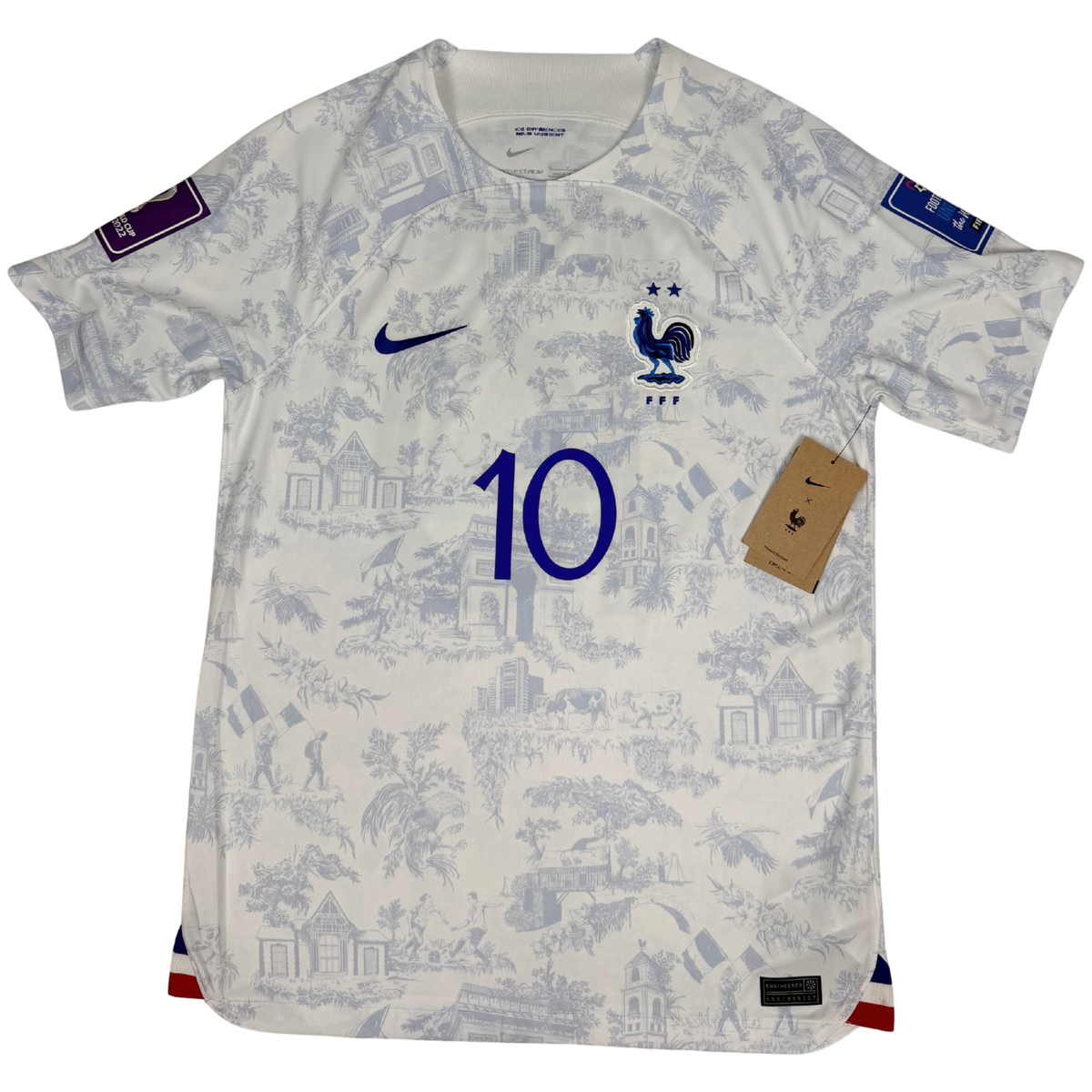 2021-2022 France Away World Cup Shirt Mbappe #10- (M) product image 1, provided for visual reference and product detail