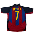 2003-2004 FC Barcelona Home Shirt Saviola #7 (L) product image 1, provided for visual reference and product detail review