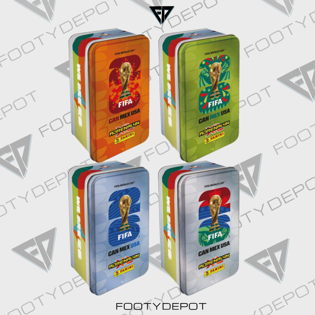 2026 Panini Adrenalyn Xl Fifa World Cup Cards – Mega Tin (66 Cards + Le & Golden Baller product image 1, provided for visual