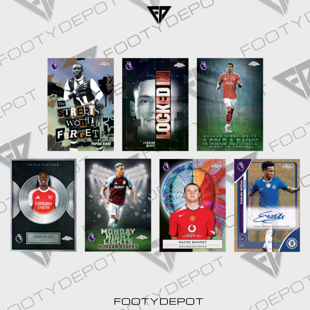 2025-26 Topps Chrome Premier League Cards – 20-Pack Hobby Box product image 2, provided for visual reference and product