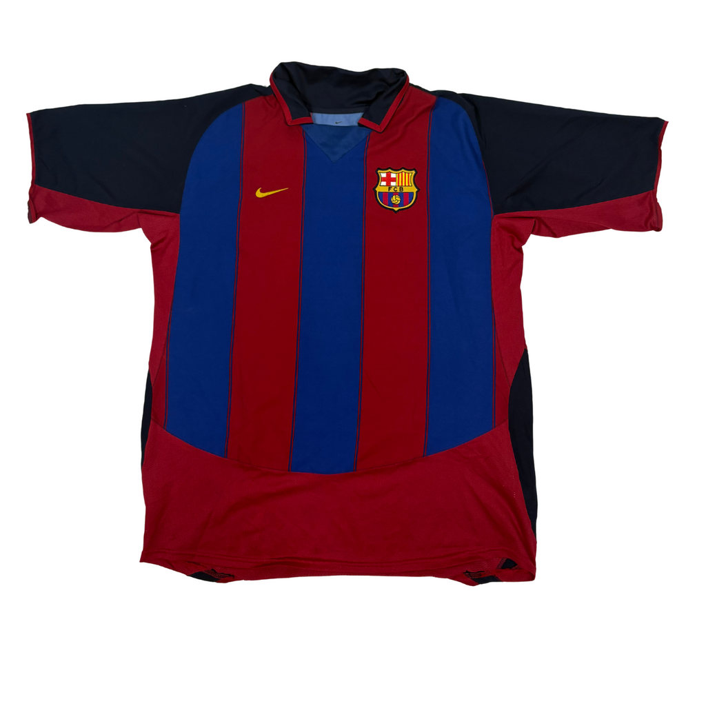 2003-2004 FC Barcelona Home Shirt Saviola #7 (L) product image 2, provided for visual reference and product detail review