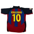 2003-2004 FC Barcelona Home Shirt Ronaldinho #10 - (Xl) product image 1, provided for visual reference and product detail