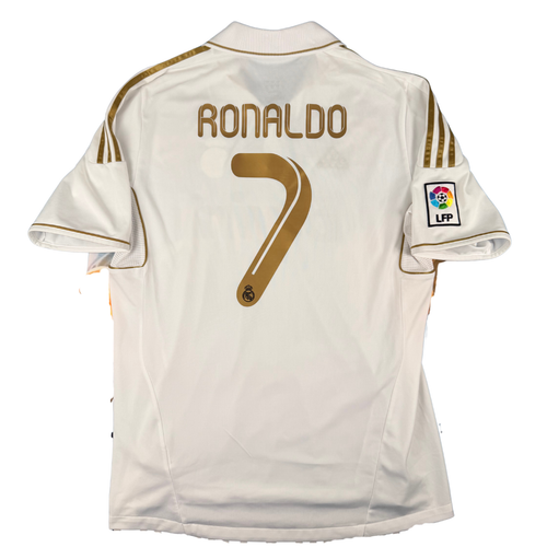 2011-2012 Real Madrid Home La Liga Shirt Ronaldo #7- (L) product image 1, provided for visual reference and product detail