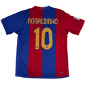 2006-2007 FC Barcelona Home Shirt Ronaldinho #10 - (L) product image 1, provided for visual reference and product detail
