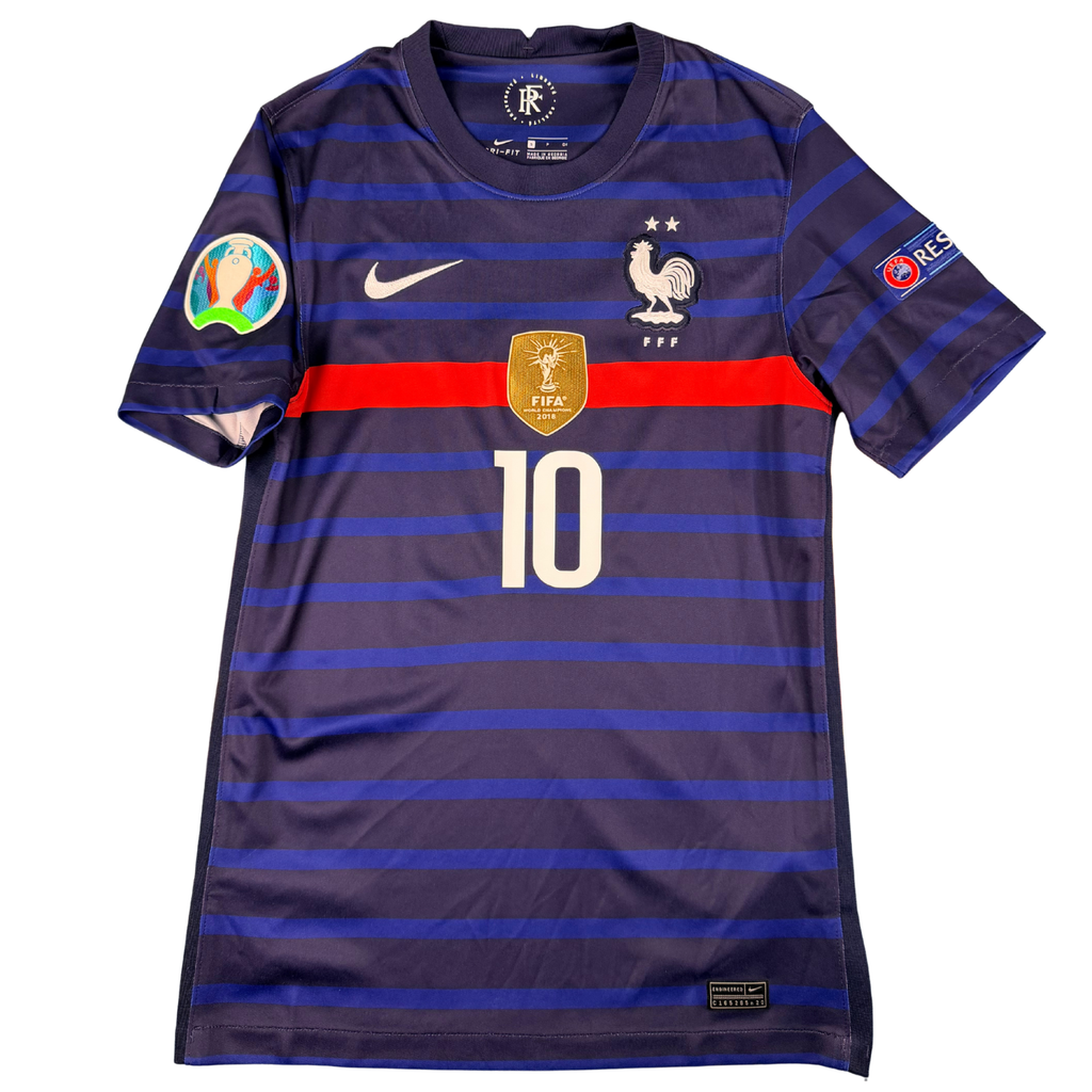 2020-2021 France Home Euro Shirt Mbappe #10- (S) product image 1, provided for visual reference and product detail review