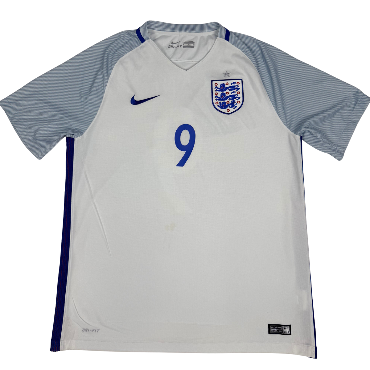 2016-2017 England Home Shirt Kane #9- (L) product image 2, provided for visual reference and product detail review