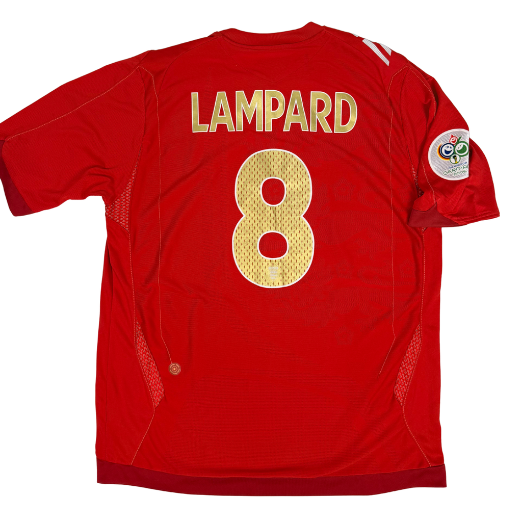 2006 England Away World Cup Shirt Lampard #8 - (L) product image 1, provided for visual reference and product detail review