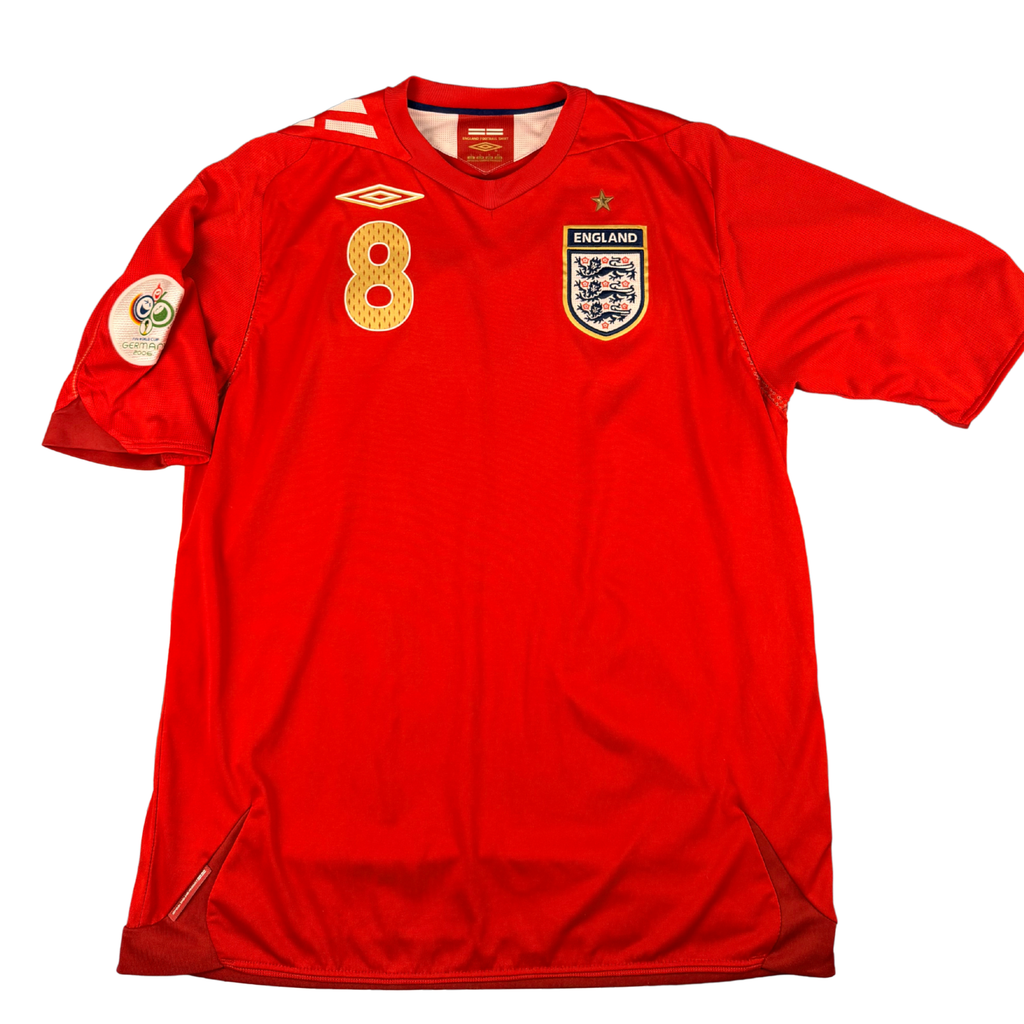 2006 England Away World Cup Shirt Lampard #8 - (L) product image 2, provided for visual reference and product detail review