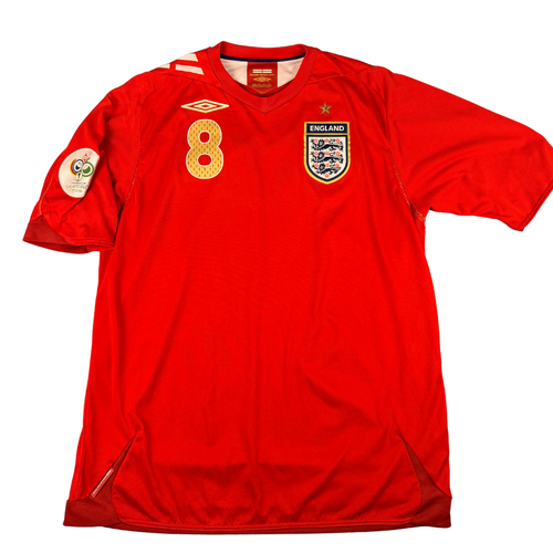 2006 England Away World Cup Shirt Lampard #8 - (L) product image 2, provided for visual reference and product detail review