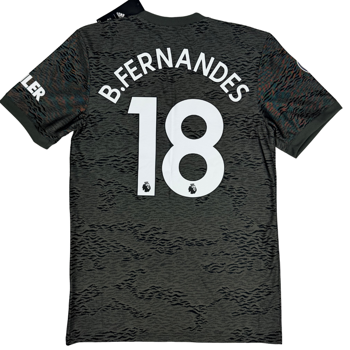 2020-2021 Manchester United Away Epl Shirt Bruno #18 - (S) product image 1, provided for visual reference and product detail