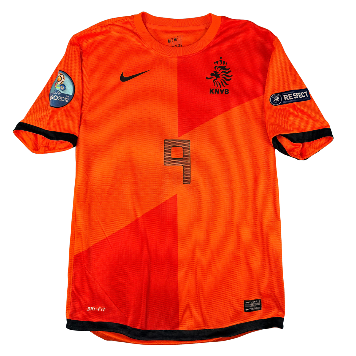 2012-2013 Netherlands Home Euro Shirt Van Persie #9 - (S) product image 1, provided for visual reference and product detail