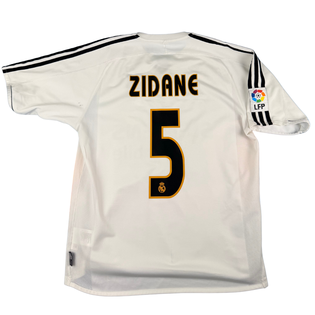 2003-2004 Real Madrid Home Shirt Zidane #5 - (M) product image 1, provided for visual reference and product detail review