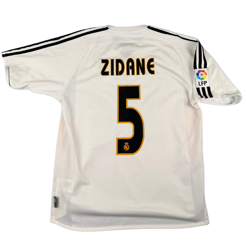 2003-2004 Real Madrid Home Shirt Zidane #5 - (M) product image 1, provided for visual reference and product detail review