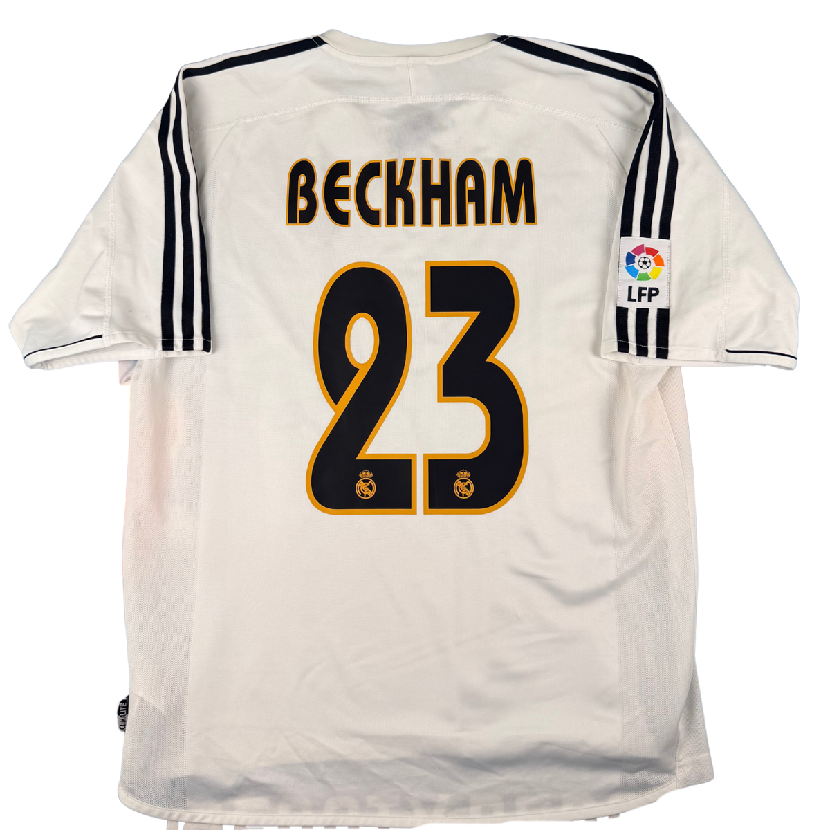 2003-2004 Real Madrid Home Shirt Beckham #23 - (L) product image 1, provided for visual reference and product detail review