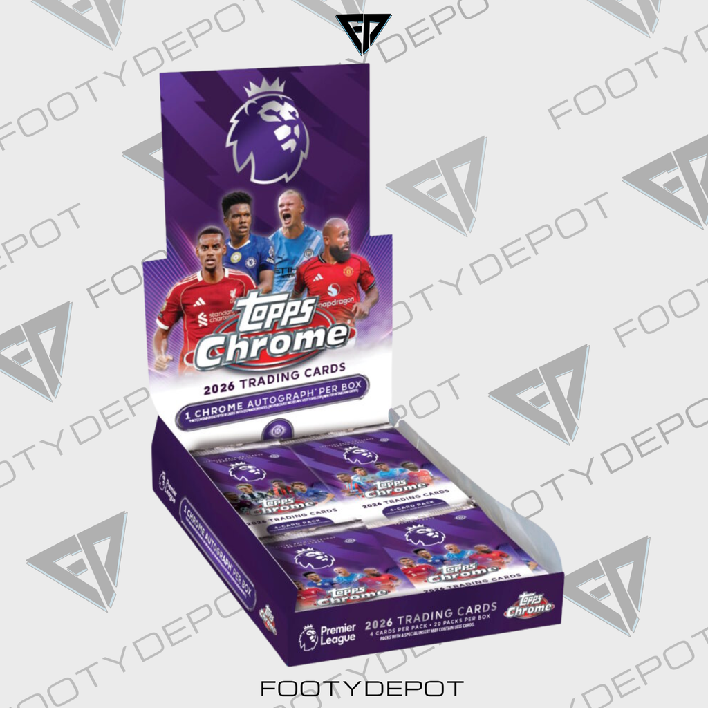 2025-26 Topps Chrome Premier League Cards – 20-Pack Hobby Box product image 1, provided for visual reference and product