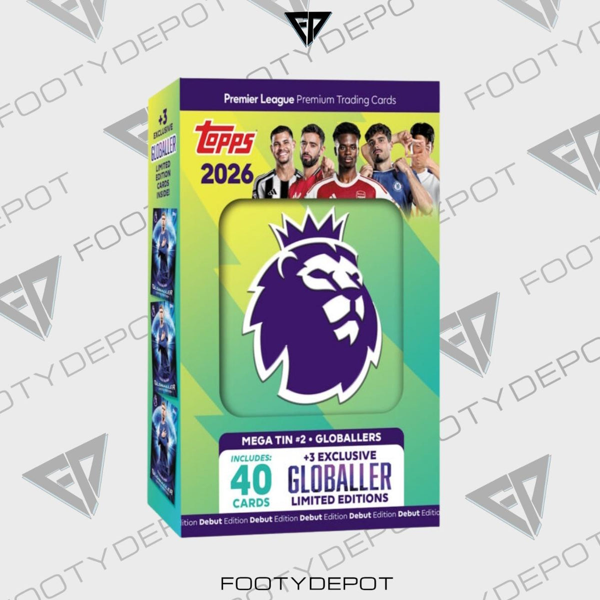 2025-26 Topps Premier League Debut Edition Cards – Mega Tin (40 Cards + 3 Exclusives) product image 5, provided for visual