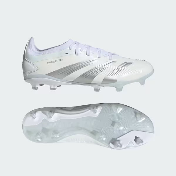 Adidas Predator 24 Pro Fg (White) product image 1, provided for visual reference and product detail review