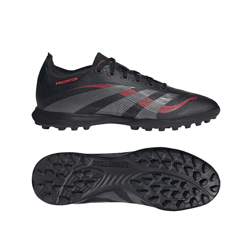 ADIDAS PREDATOR LEAGUE TF 'Core Black/Lucid Red' product image 1, provided for visual reference and product detail review