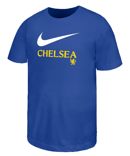 Nike Men Chelsea FC Men Nike Soccer T-Shirt-Royal/Yellow product image 1, provided for visual reference and product detail