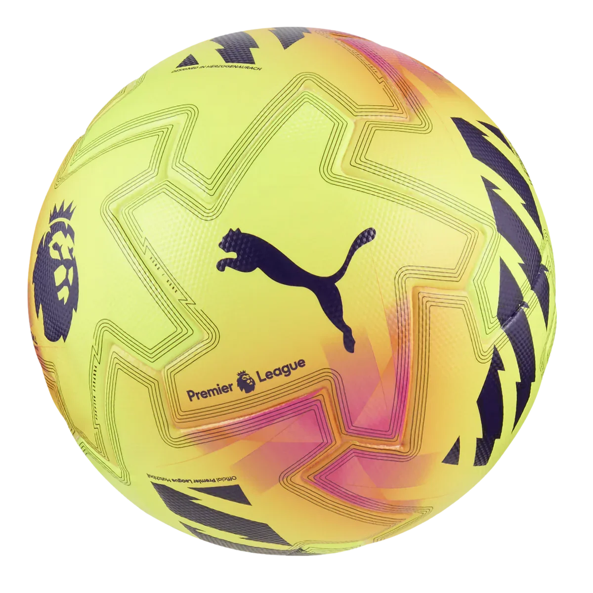 Puma Orbita Ultimate Premier League Lights Soccer Ball 25/26 - Fluo Yellow product image 1, provided for visual reference
