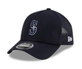 New Era Seattle Mariners 9FORTY APEX Snapback Hat - Navy product image 1, provided for visual reference and product detail