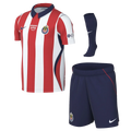 Nike C.D. Guadalajara Stadium Home Little Kids' Soccer Replica 3-Piece Kit 26/27 product image 1, provided for visual