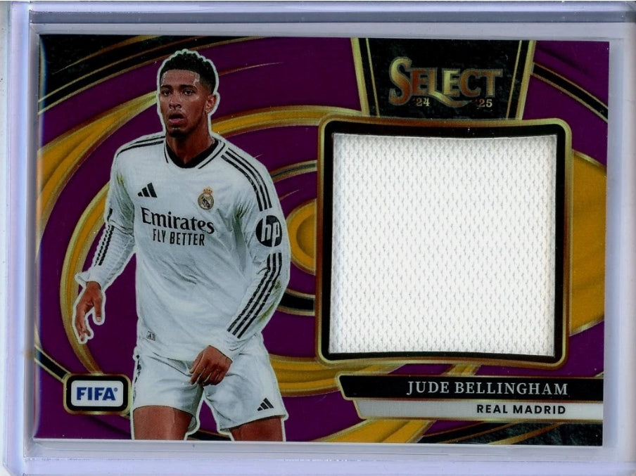 2024-25 Panini Select Jude Bellingham Patch Purple Prizm #/49 product image 1, provided for visual reference and product