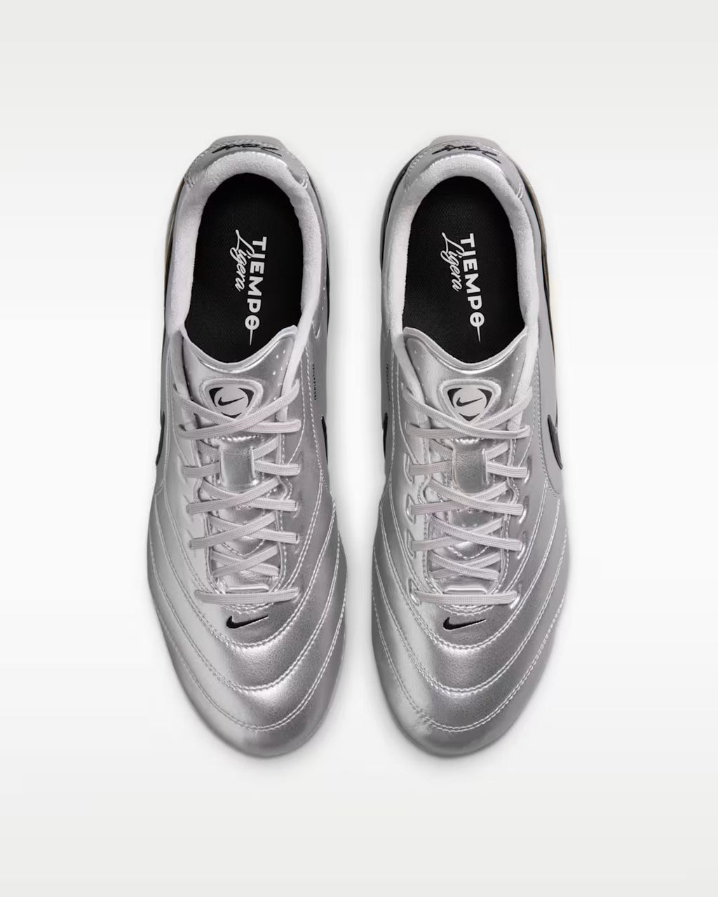 Nike Tiempo Ligera Pro FG-Metallic Silver/black product image 2, provided for visual reference and product detail review