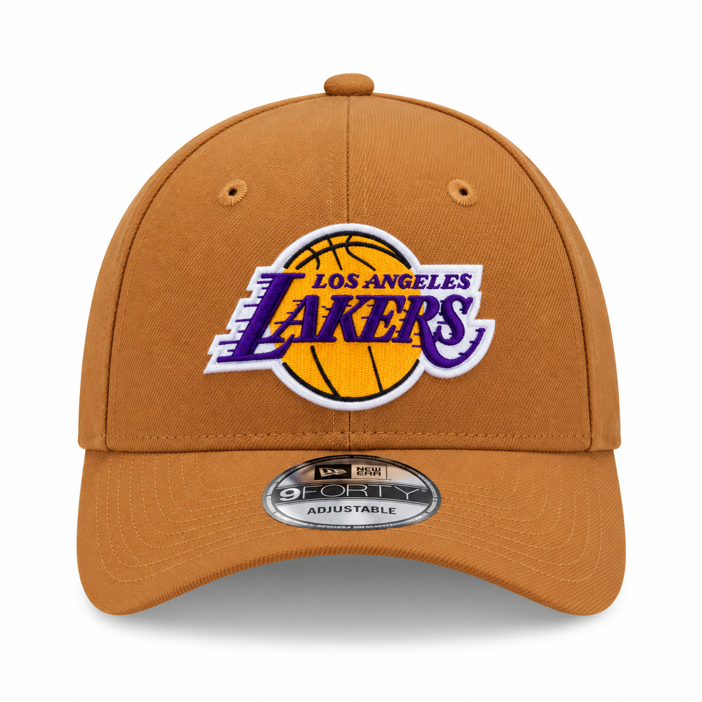 New Era Los Angeles Lakers M-Crown 9FORTY Adjustable Hat-Brown product image 2, provided for visual reference and product