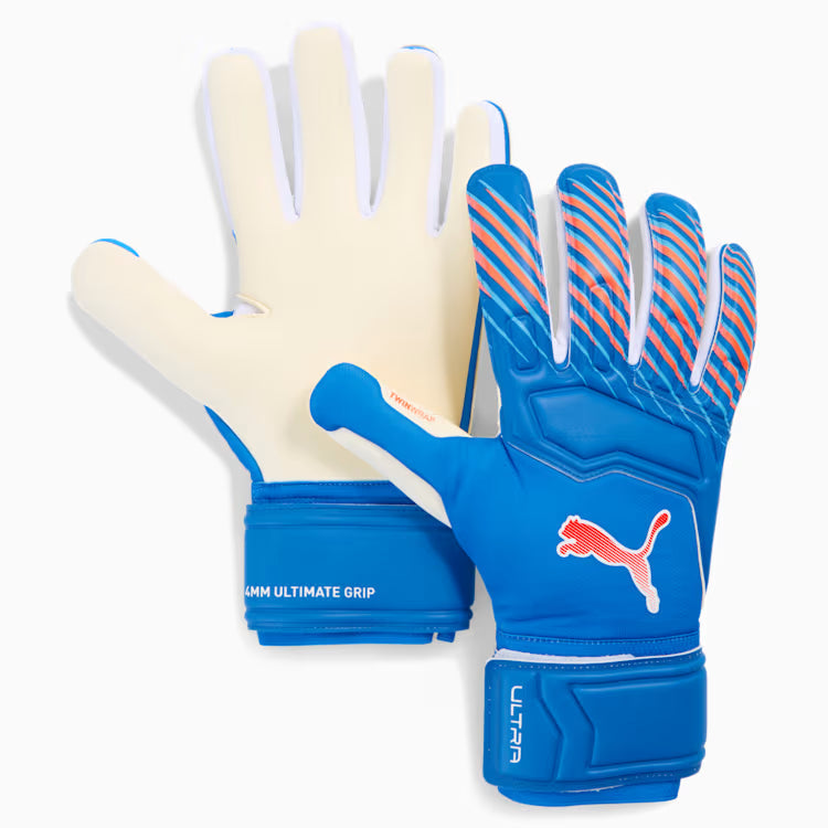 PUMA ULTRA PRO GLOVES - Ultra Blue-Glowing Red product image 1, provided for visual reference and product detail review