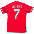 2022-23 Colombia Authentic Away L.Diaz Shirt product image 1, provided for visual reference and product detail review