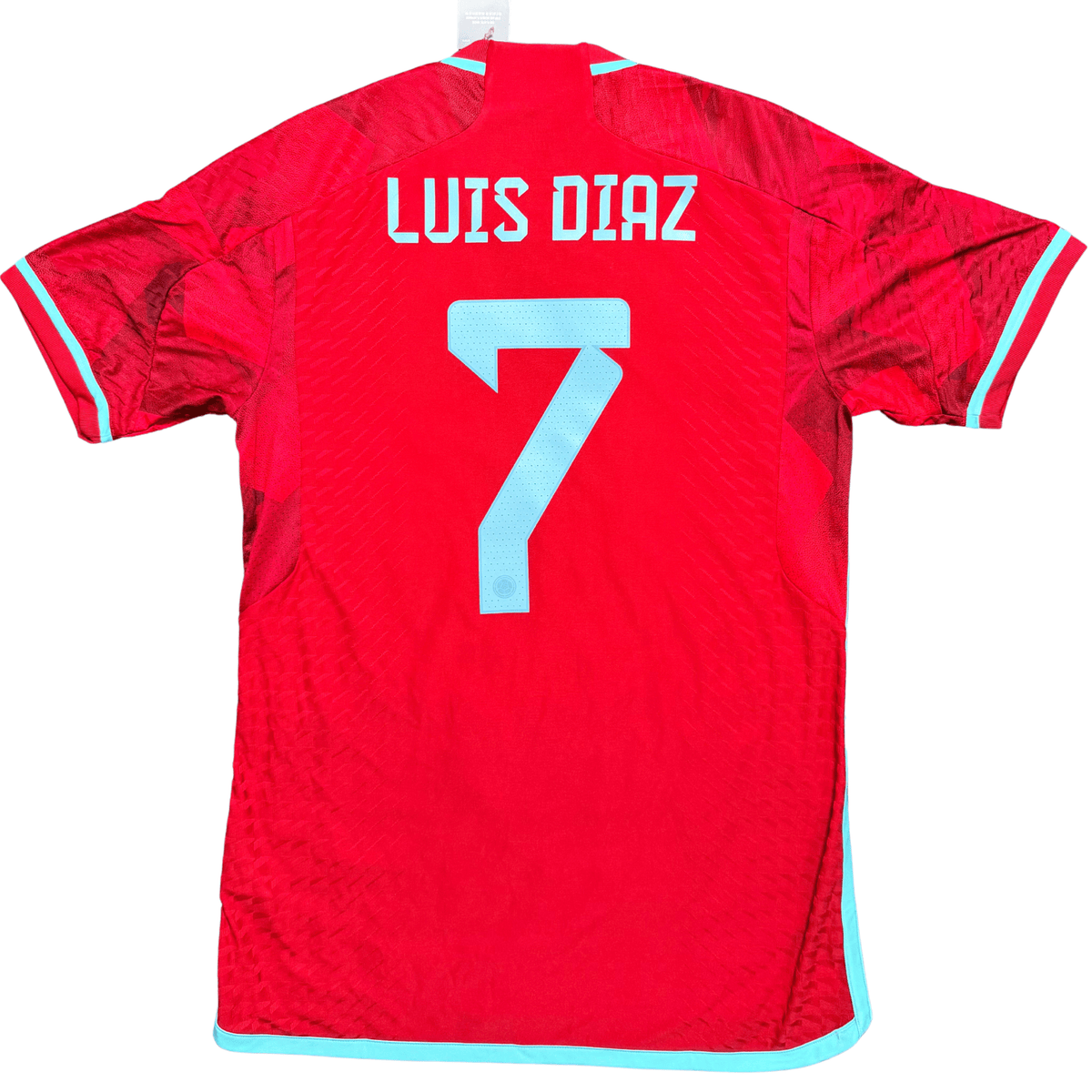 2022-23 Colombia Authentic Away L.Diaz Shirt product image 1, provided for visual reference and product detail review